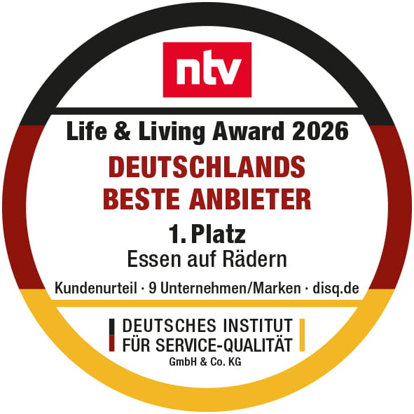 Die Landhausküche ist beliebtester Anbieter für Essen auf Rädern