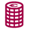 Icon Gutschrift in rot
