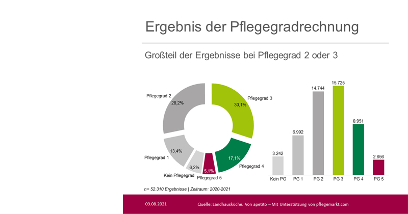 Ergebnis der Pflegegradberechnung