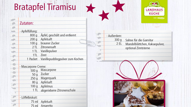 Bratapfel Tiramisu