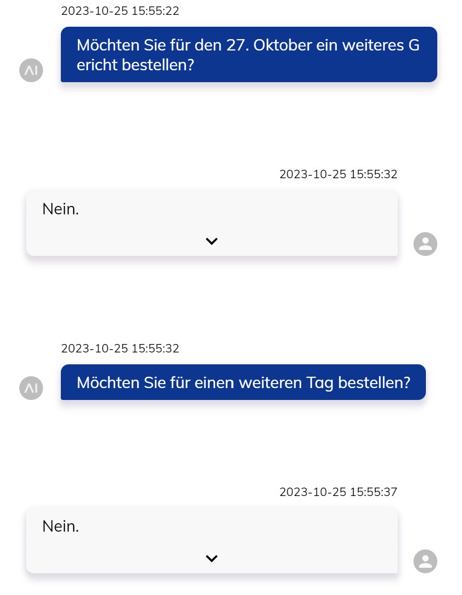 Keine weitere Bestellung